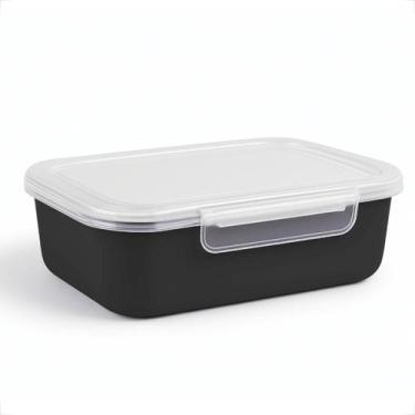 Imagem de Kit Marmita Fitness Pote Plastico 500ML com Trava Para Dietas Almoço J