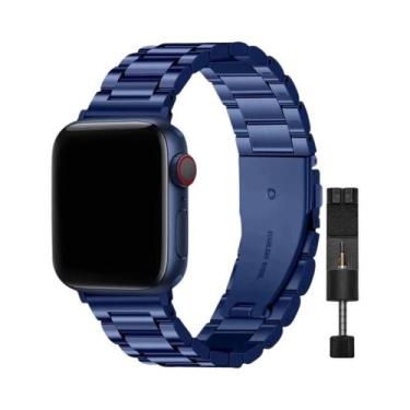 Imagem de Pulseira De Aço Inoxidável Para Apple Watch 45mm 49mm 41mm 40mm 44mm 4