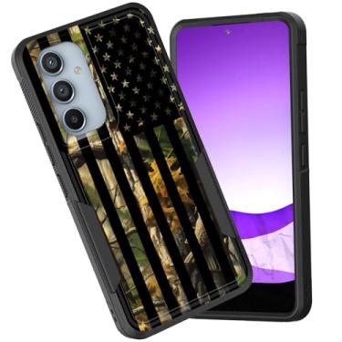 Imagem de CICPLKSE Capa protetora para Galaxy S25 FE, camada dupla, híbrida, à prova de choque, rígida, policarbonato macio, TPU (poliuretano termoplástico), capa protetora para Samsung Galaxy S25 FE de 6,7