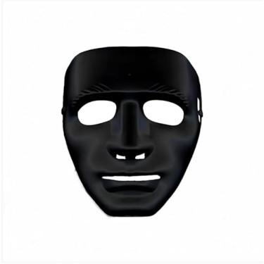 Imagem de Máscara Preta, Plástico, Fantasia para Cosplay, Carnaval, Festa, Tamanho Único, Acessório para Criança e Adulto