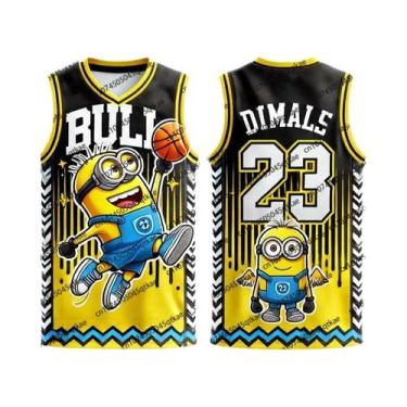 Imagem de Camiseta Sem Mangas Unissex Oversize Minions Jordan 23, Camiseta De Ba