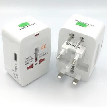 Imagem de Adaptador Tomada Universal Padrão 150 Países Bivolt