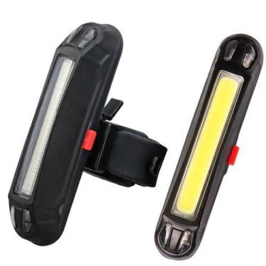 Imagem de Kit 2 Lanterna de Bike LED Sinalizador luz Traseira Farol Segurança Si