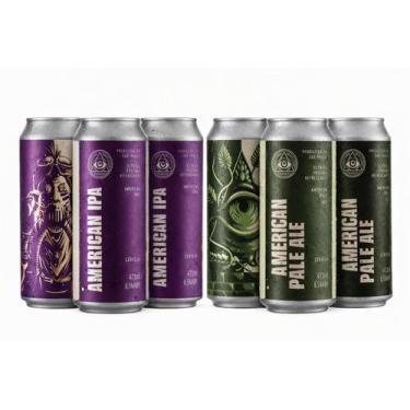 Imagem de Cerveja Dogma American Ipa + American Pale Ale - Kit com 6 latas de 47