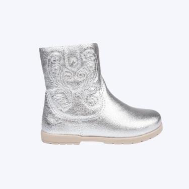 Imagem de Bota Prata Country Rubi Western Infantil Menina Pampili 141087000, Pra