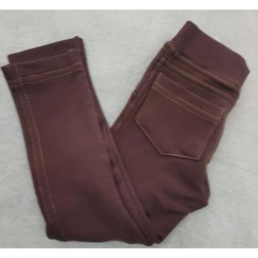 Imagem de Calça Legging cotton Feminino Infantil - Sortido , Marrom, 2