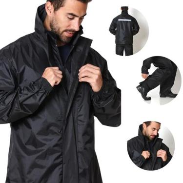 Imagem de Conjunto Motoqueiro Capa De Chuva Nylon Impermeável BRASCAMP, M