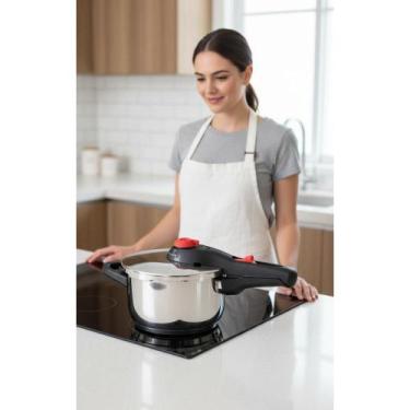 Imagem de Panela Pressão Inox 4.5L 22cm Segurança Máxima - Congratulations Store