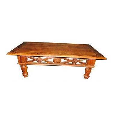 Imagem de Mesa de Centro Rústica Points em Madeira de Demolição - Cód 377