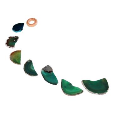 Imagem de Mensageiro dos Ventos Chapa de Agata Verde Paz eCalma  APTO