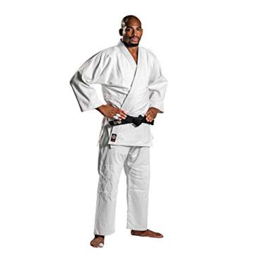 Imagem de Ronin Judo Gi – Uniforme profissional de artes marciais – Quimono de alvejante de trama única – perfeito para competição ou treino + cinto branco, Branco, 2