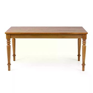 Imagem de Mesa de Jantar 6 Lugares Madeira Maciça 160cm Amarílis Artemobili Mel