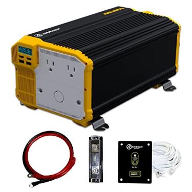Imagem de Inversor de potência Krieger 3000 Watts 12 V a 110 V, inversor de carro de onda senoidal modificada, duas tomadas CA de 110 volts, kit de fios, conversor CC para CA com kit de instalação - aprovado pela ETL sob UL STD 458