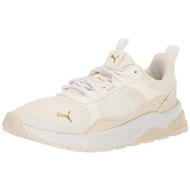 Imagem de PUMA Tênis feminino Anzarun 2.0, Quente branco-alpino Snow-Gold, 40