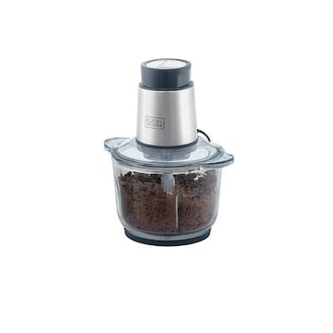 Imagem de Miniprocessador de Alimentos Black Decker MP300G Antiaderente em Inox, Modo de 2 ou 4 Lâminas com 2 Velocidades - 300W