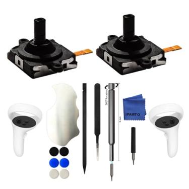 Imagem de iParto Novo joystick de substituição de 3ª geração para controle analógico Oculus Quest 2, substituição para controle Meta Quest 2 com ferramentas