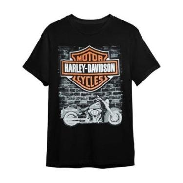 Imagem de Camiseta Harley Davidson Cycles Preta Banda De Rock Unissex-Unissex