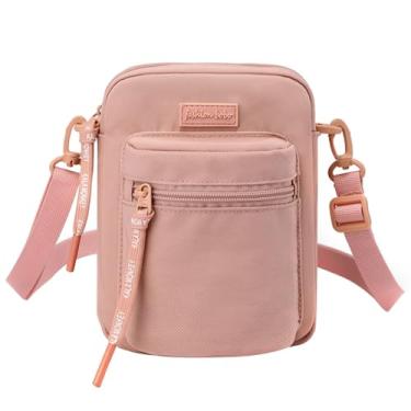 Imagem de Long Keeper Bolsa tiracolo para celular - Bolsa tiracolo feminina e masculina resistente à água para corrida esportiva bolsa transversal com cinto de cintura, rosa, One Size