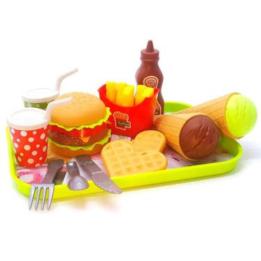 Imagem de Comida de Brincar Kit de Fast Food e Sobremesa 8813 - Dorémi