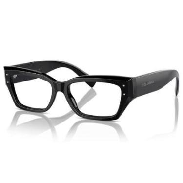 Imagem de Óculos de Grau Dolce & Gabbana Black DG3387 501-53-Feminino