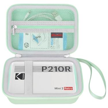 Imagem de Elonbo Estojo de transporte para impressora fotográfica portátil KODAK Mini 2 Retro 4PASS, mini câmera digital colorida de impressão instantânea, bolsa rígida de viagem, suporte de armazenamento para