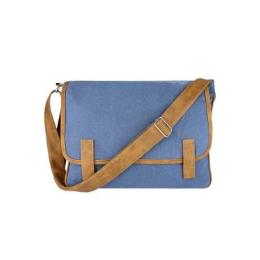 Imagem de Lenna's Pasta Transversal Bolsa Carteiro de Jeans L070 Delavê