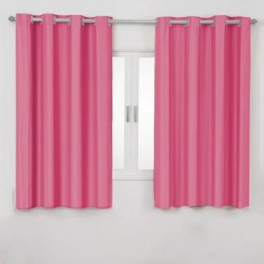 Imagem de Cortina Blackout 2,80m X 1,60m PVC Para Sala Quarto Cozinha Corta Luz 100% Cor Pink
