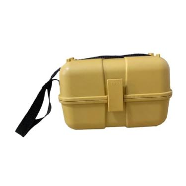 Imagem de Baoblaze Caixa de instrumentos de levantamento e mapeamento, estojo de transporte leve e versátil para conjunto de prisma teodolito, amarelo