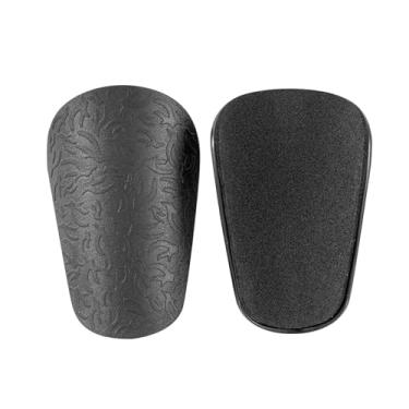 Imagem de UGPLM 2x mini caneleiras de futebol proteção de perna, leve, protetor ao ar livre guardas de treinamento de futebol, caneleiras para meninas, Preto XS