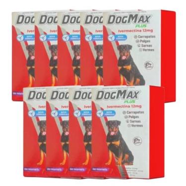 Imagem de DogMax Plus - Ação 4 em 1 - Remédio para pulgas, carrapatos, vermes e sarna 36 Comprimidos 60kg