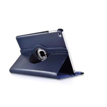 Imagem de Capa para iPad 9.7 2017 2018 A1822 A1823 A1893 Capa ultrafina de couro PU para tablet Apple iPad Air 1 Air 2 5 6 9,7 (azul marinho)