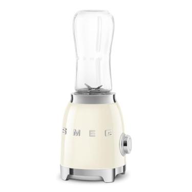 Imagem de Smeg Liquidificador pessoal retrô com 2 frascos PBF01CRUS, creme, médio