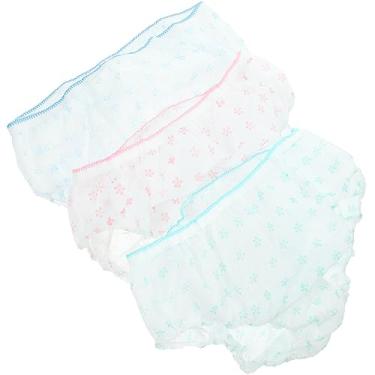 Imagem de 7 peças de calcinha de algodão para viagem cuecas descartáveis ​​roupa íntima feminina calcinha única roupa íntima tecido xl calcinha de viagem feminina cuecas de spa cuecas sem costura para mulheres