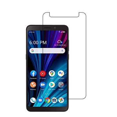 Imagem de UPONEW [Pacote com 2 protetores de tela de vidro temperado de alta transparência para TCL A3X Clear