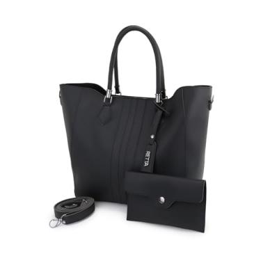 Imagem de Bolsa feminina SacoGrandeFaculdade Trabalho RETTA (PRETA)