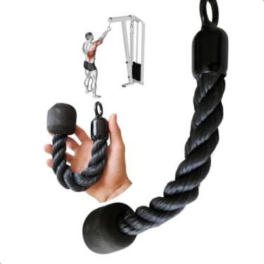 Imagem de Puxador Triceps Unilateral Musculação Corda Crossover Pulley