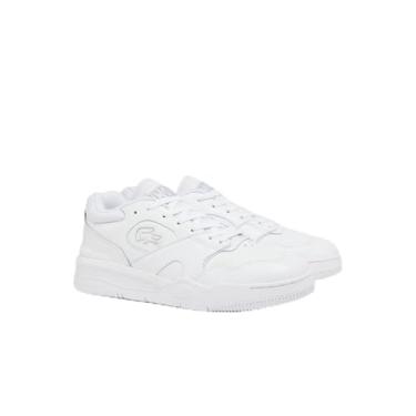 Imagem de Lacoste Tênis masculino Lineshot, Branco/Branco, 44