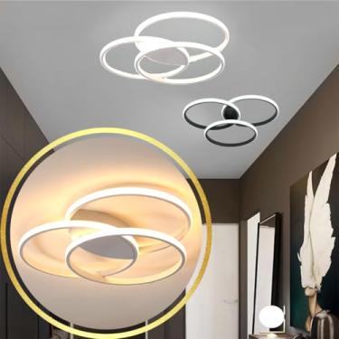 Imagem de Gimpo, Luminária 3 Anéis LED 24 Watts Arandela Plafon Teto Parede Gimpo KJGD-398 COR:BRANCO