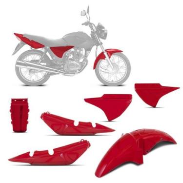 Imagem de Kit Carenagem Moto Honda Paralama Titan 150 2004 2005 2006 2007 2008 -