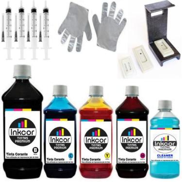 Imagem de Tinta Recarga Cartucho Preto e Colorido 667 664 662 Compatível Impress