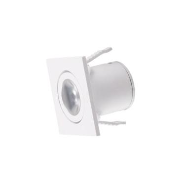 Imagem de Spot Wood Quadrado Direcionável IP20 Bivolt 3000K Gaya, Branco