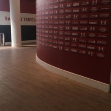 Imagem de Kit com 5 Barras Rodapé de Poliestireno 11cm X 18mm X 2.44m Frisado Mf11 Nmc 12m Branco