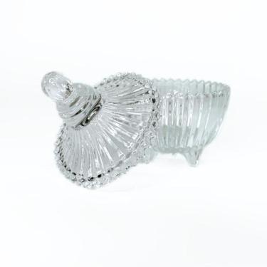 Imagem de Kit 3 Unidades Mini Potiches de Cristal com Pé Carrossel 6.5 x 10 cm L
