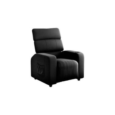 Imagem de Poltrona Reclinável MX-67 Pulse Veludo Preta - Matrix