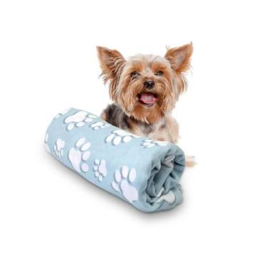 Imagem de Manta Microfibra Pet Cachorro Patinhas Várias Cores 70x100 - PRESENTE-