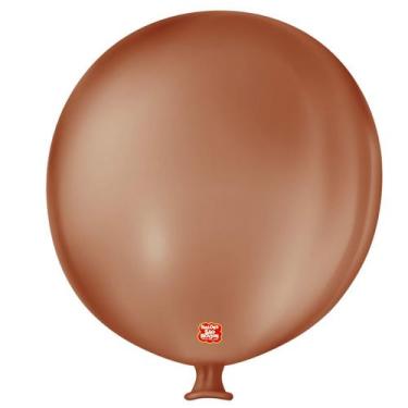Imagem de Balão de Festa Látex Gigante 3 pés - 91cm - Café Brasil - 1 unidade - 