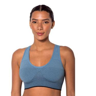 Imagem de Top Sem Costura Básico Trifil Sport Academia Feminino Sem Bojo e Sem A