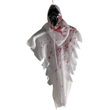 Imagem de Manta - Decoração de Halloween com Caveira - Royal Toys, Branco