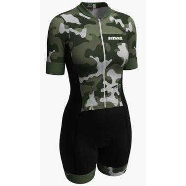 Imagem de Macaquinho Ciclismo Bikewings Camuflado, P