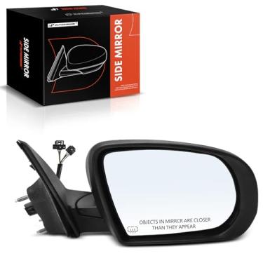 Imagem de A-Premium Espelho retrovisor elétrico lateral do passageiro - compatível com Jeep Compass 2017-2023 - Espelho retrovisor externo preto dobrável manual aquecido com seta